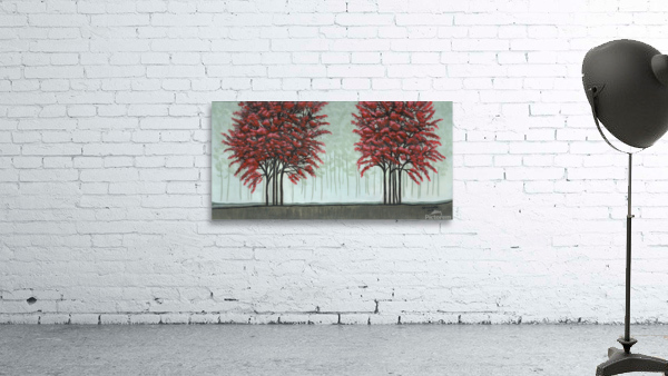 Red Trees Wall Preview