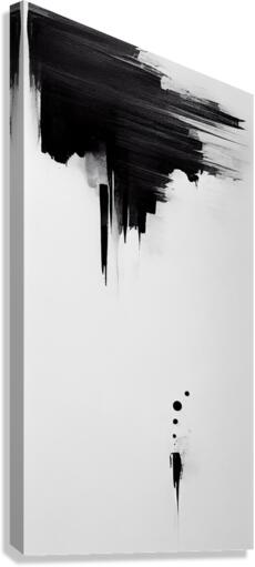 Lux Noir Abstract Canvas Print