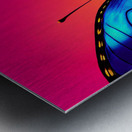 Neon Butterfly Metal print