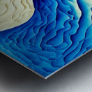 Abstract Ocean Sand Metal print