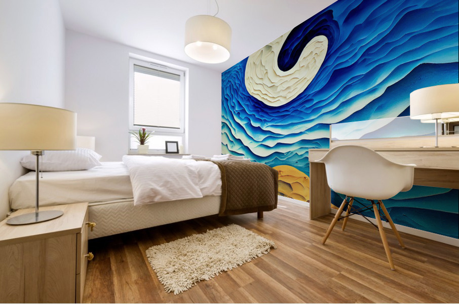 Abstract Ocean Sand Mural print
