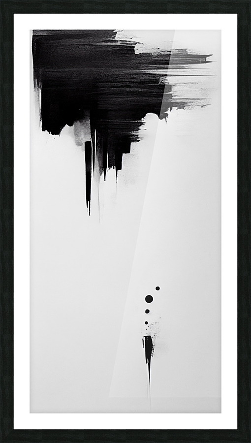 Lux Noir Abstract Picture Frame print