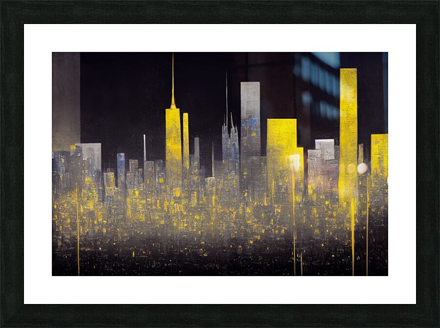 Abstract Cityscape Picture Frame print