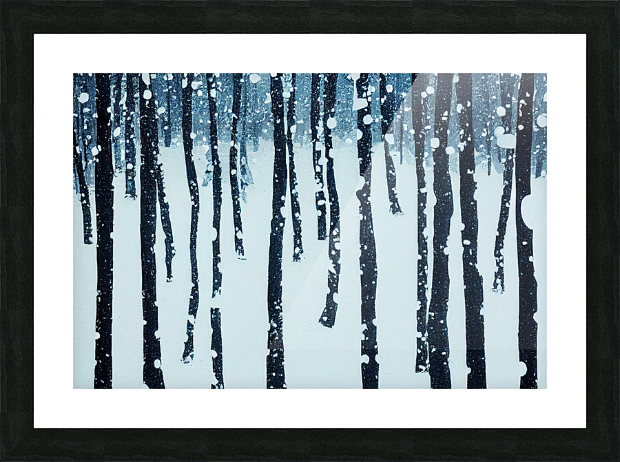 Snowy Forest Picture Frame print