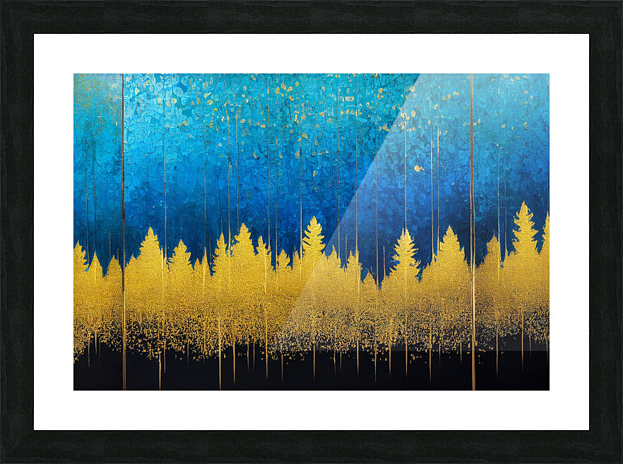 The Golden Trees Picture Frame print