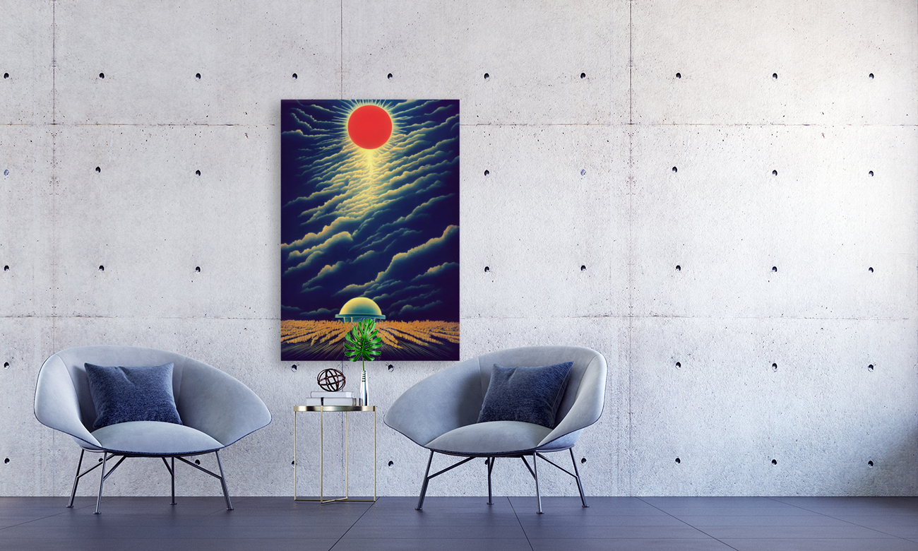 Retro Moon Reproduction