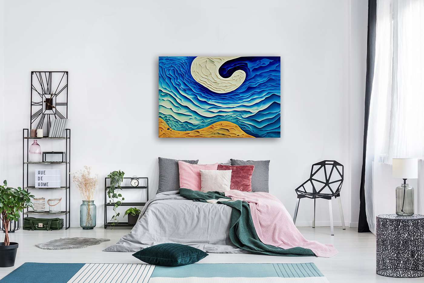 Abstract Ocean Sand Reproduction