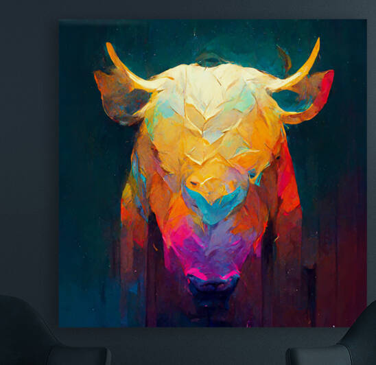 Abstract Bull by Dustin Hahn