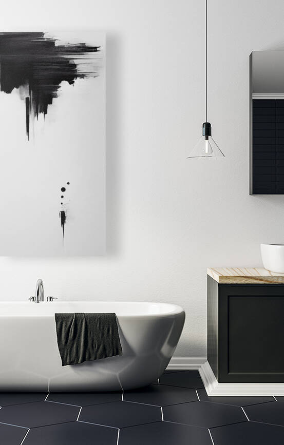 Lux Noir Abstract by Dustin Hahn