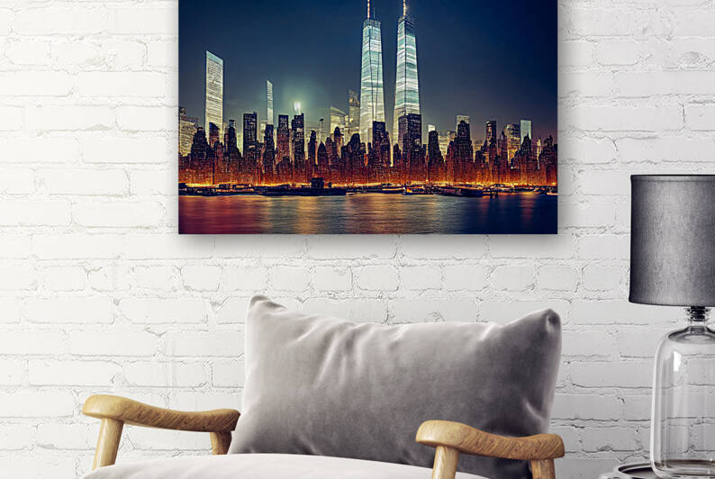 Abstract New York Cityscape by Dustin Hahn