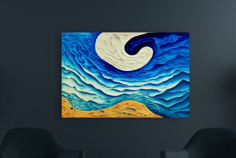 Abstract Ocean Sand by Dustin Hahn