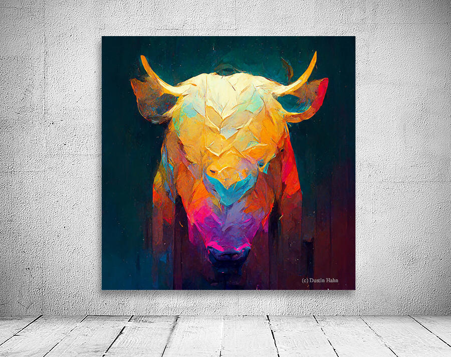 Abstract Bull Wall Preview