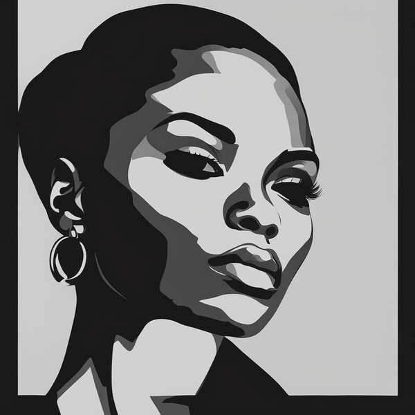 Silhouette of Strength Collection 1 - The Artful Mane 4 Digital Download