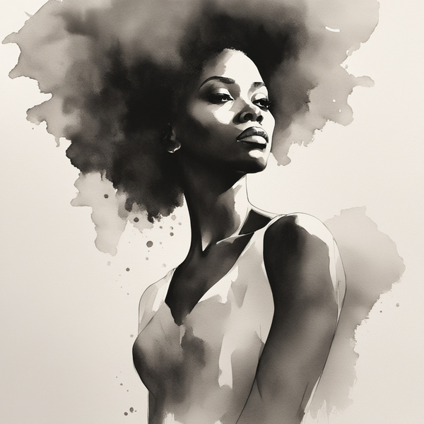 Silhouette of Strength Collection 1 - The Artful Mane 1 Digital Download