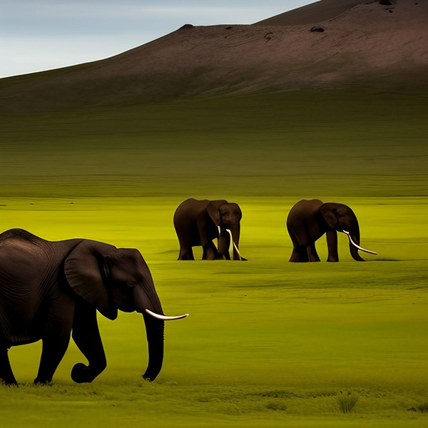 Serene. Elephants Digital Download