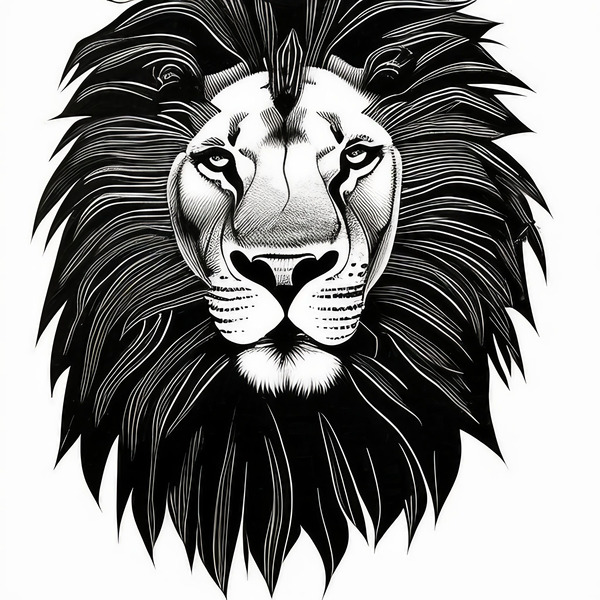 Leo. Horse. Line Art. Digital Download