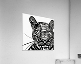 Determined. Jaguar. Line Art. Acrylic Print