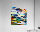 Mountain View. Abstract. Acrylic Print