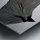 Memorized. Cardinal. Metal print