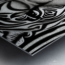 Guarded. Metal print