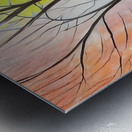 A Walk in Paradise. Abstract.  Metal print