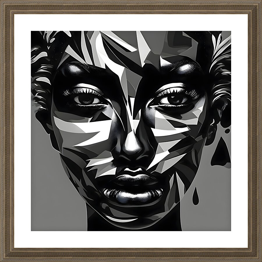 Fractured Strength 4 Picture Frame print