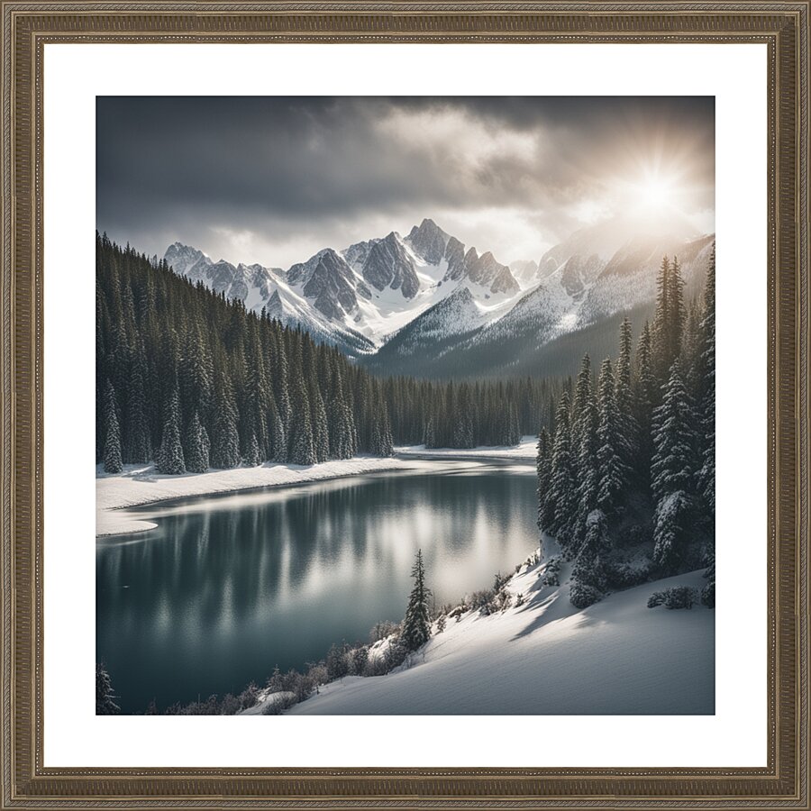 Winter Wonderland & Christmas Celebration 4 Picture Frame print