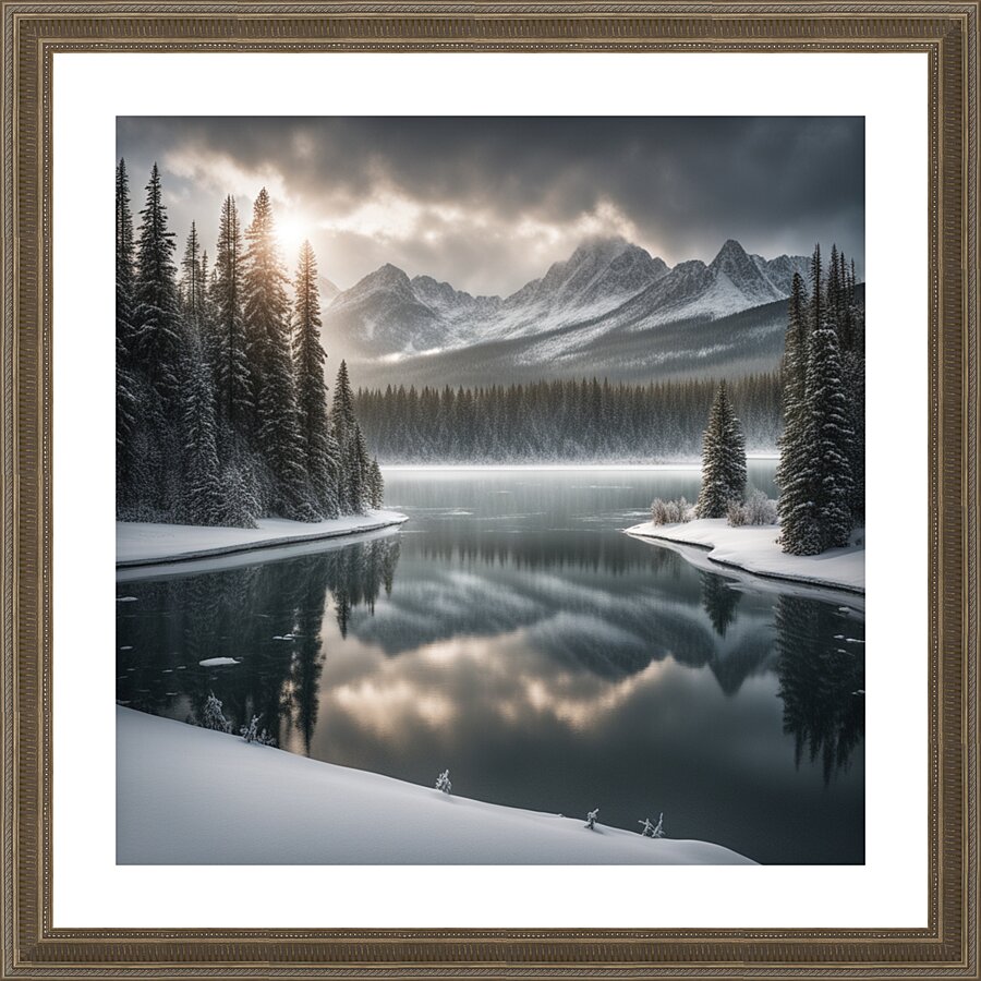 Winter Wonderland & Christmas Celebration 12 Picture Frame print
