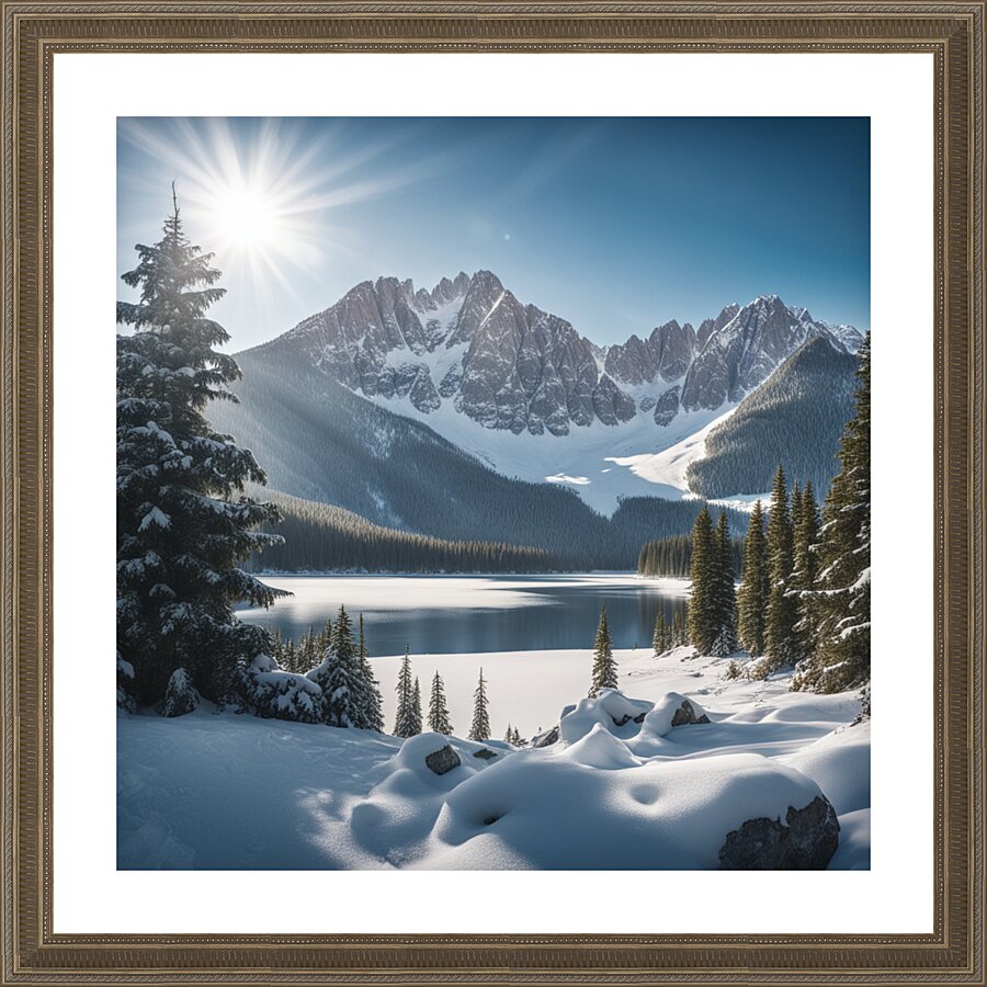 Winter Wonderland & Christmas Celebration 21 Picture Frame print