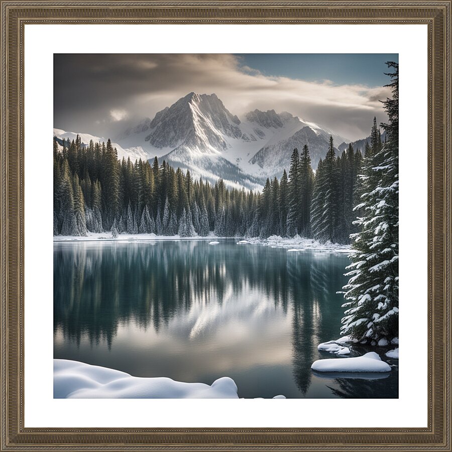 Winter Wonderland & Christmas Celebration 27 Picture Frame print