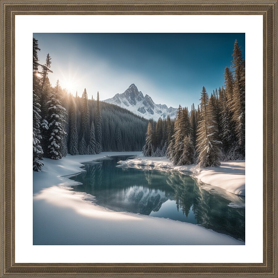 Winter Wonderland & Christmas Celebration 33 Picture Frame print