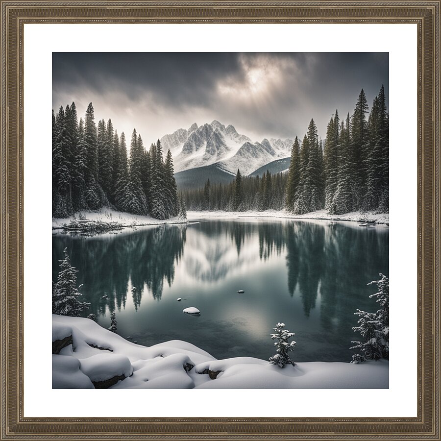 Winter Wonderland & Christmas Celebration 34 Picture Frame print