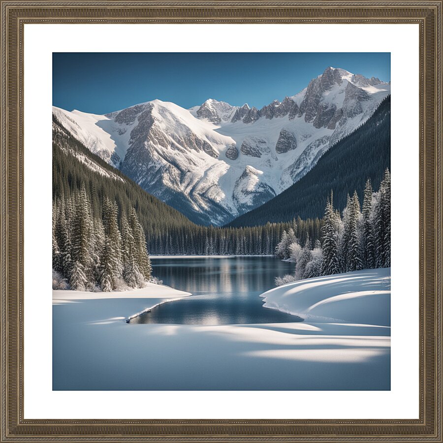Winter Wonderland & Christmas Celebration 37 Picture Frame print