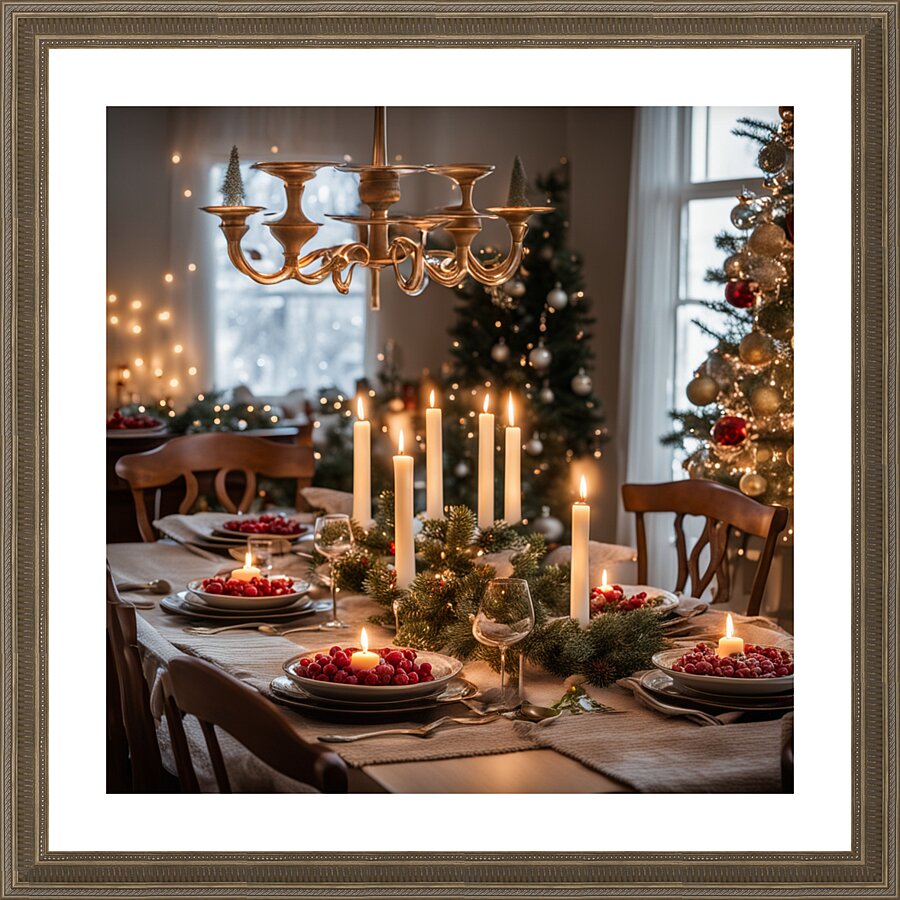 Winter Wonderland & Christmas Celebration 3 Picture Frame print