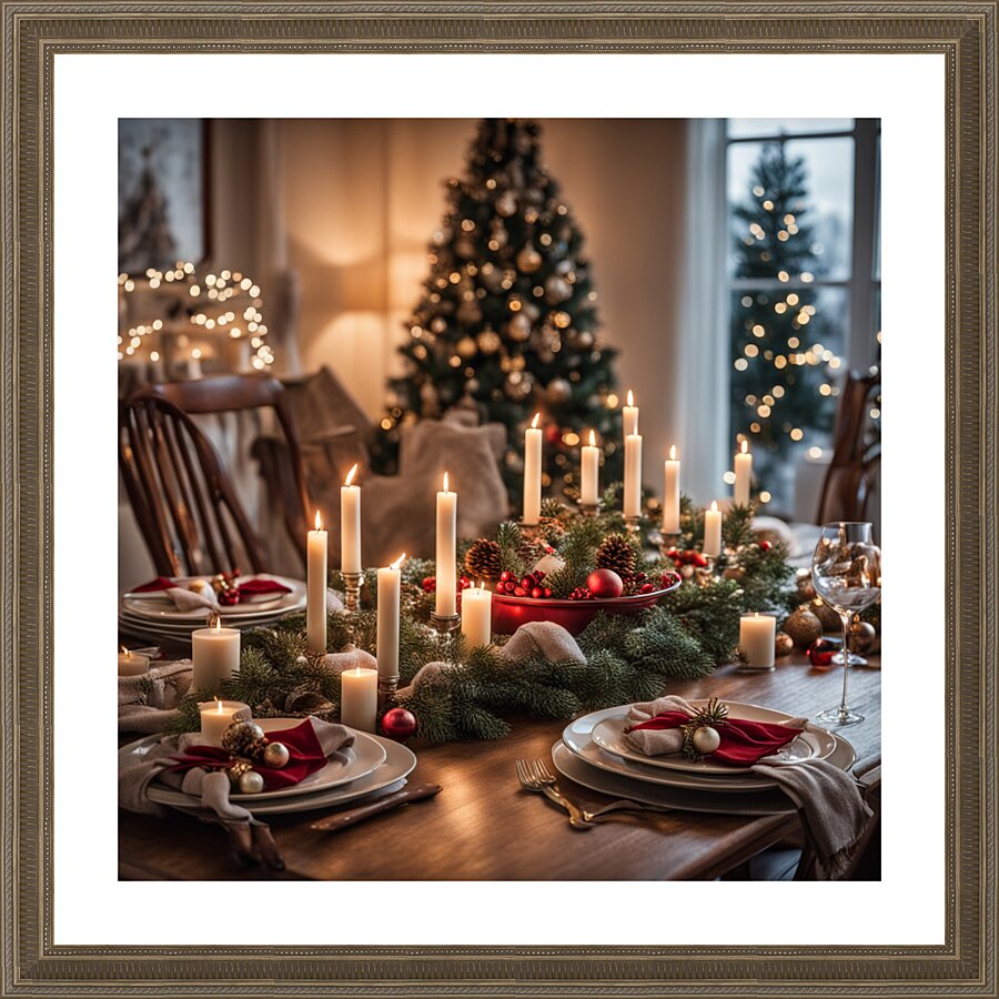 Winter Wonderland & Christmas Celebration 4 Picture Frame print