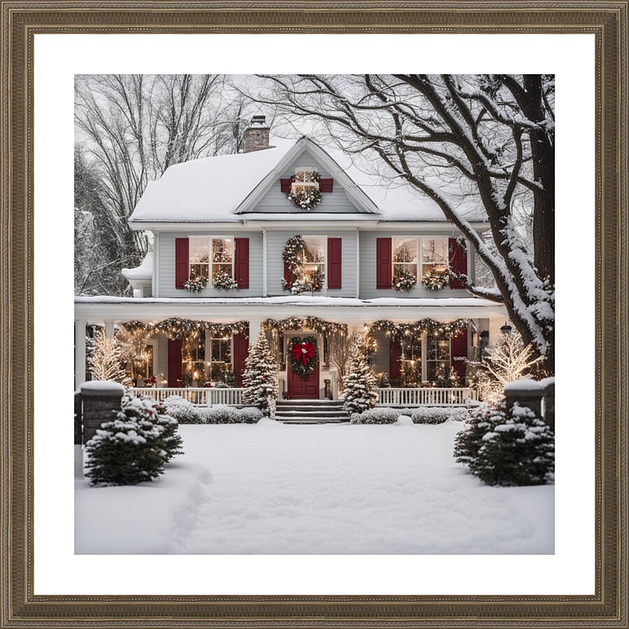 Winter Wonderland & Christmas Celebration 7 Picture Frame print