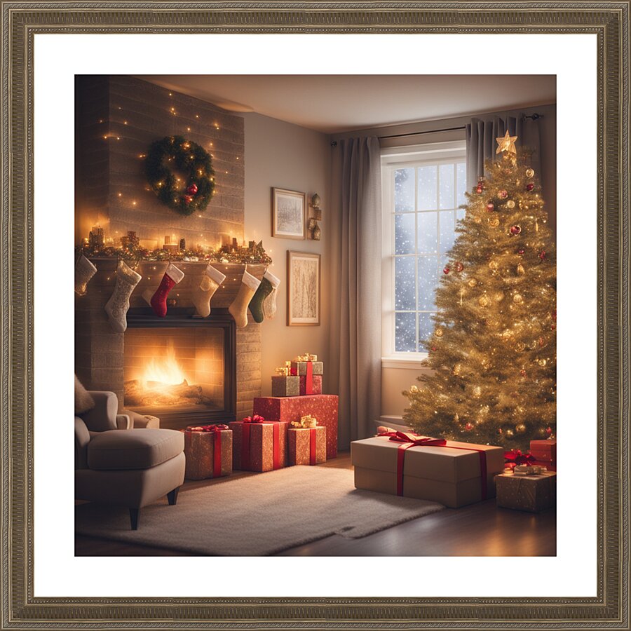 Winter Wonderland & Christmas Celebration 9 Picture Frame print