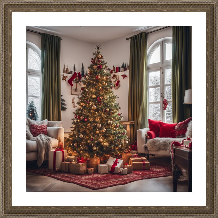 Winter Wonderland & Christmas Celebration 12 Picture Frame print