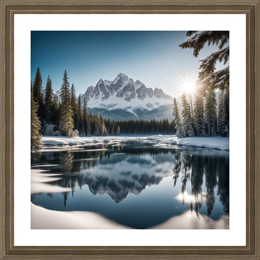 Winter Wonderland & Christmas Celebration 15 Picture Frame print