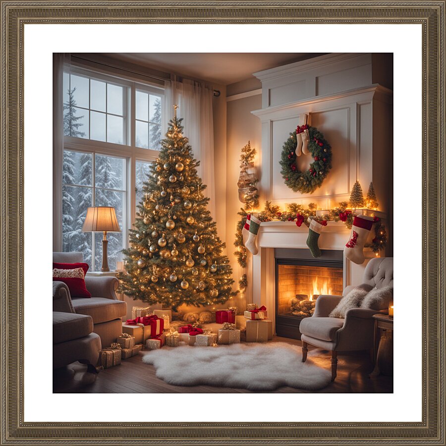 Winter Wonderland & Christmas Celebration 16 Picture Frame print