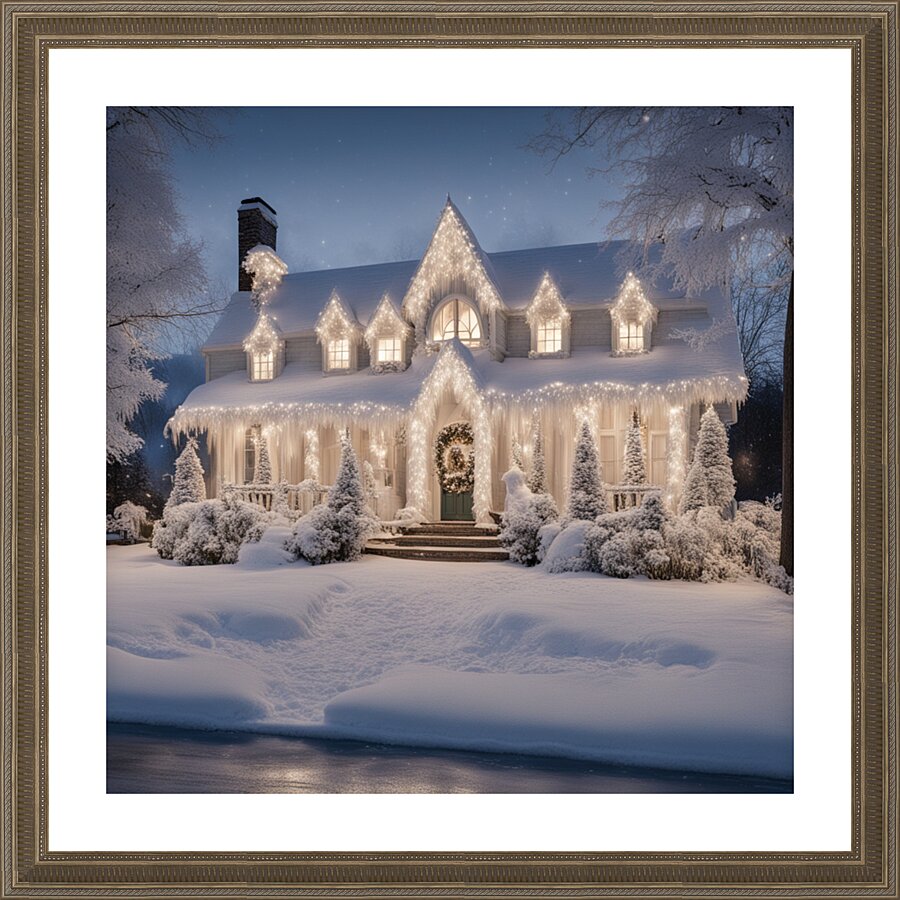Winter Wonderland & Christmas Celebration 24 Picture Frame print