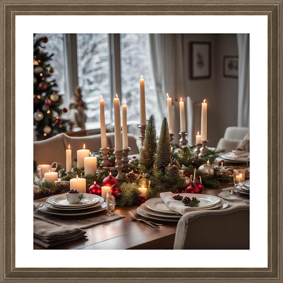 Winter Wonderland & Christmas Celebration 25 Picture Frame print