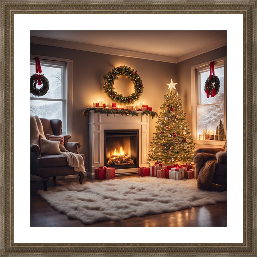 Winter Wonderland & Christmas Celebration 32 Picture Frame print