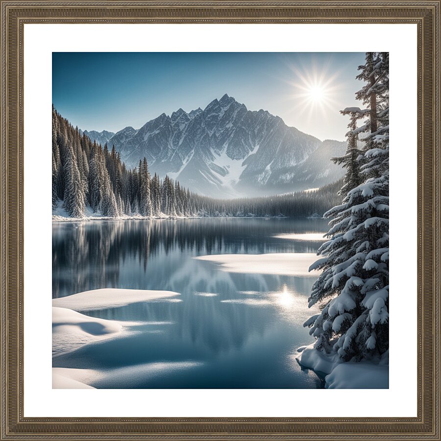 Winter Wonderland & Christmas Celebration 33 Picture Frame print