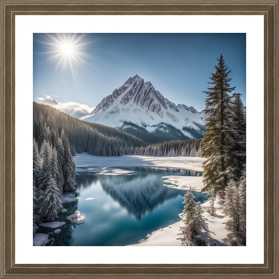 Winter Wonderland & Christmas Celebration 34 Picture Frame print