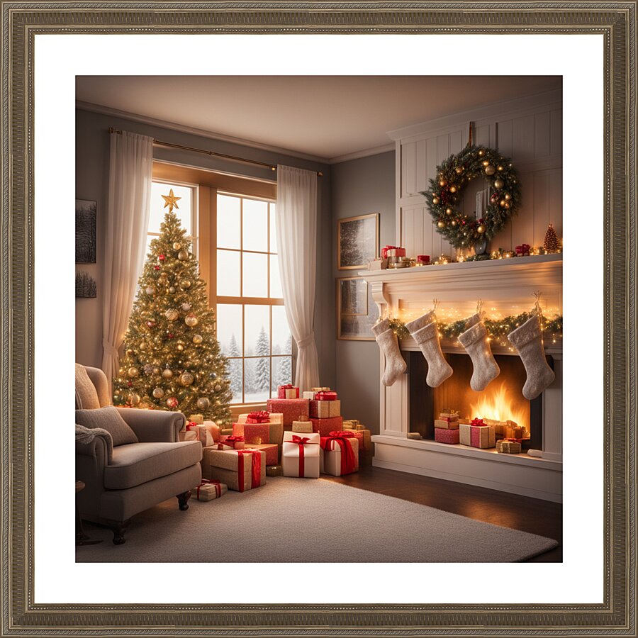 Winter Wonderland & Christmas Celebration 38 Picture Frame print