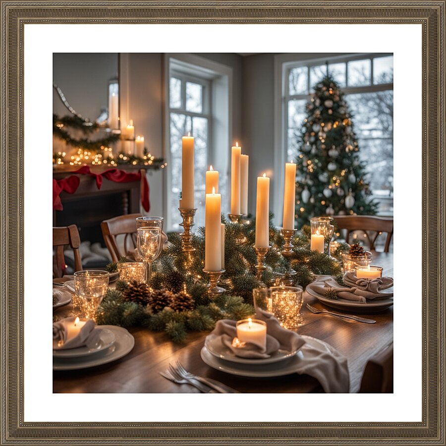 Winter Wonderland & Christmas Celebration 39 Picture Frame print