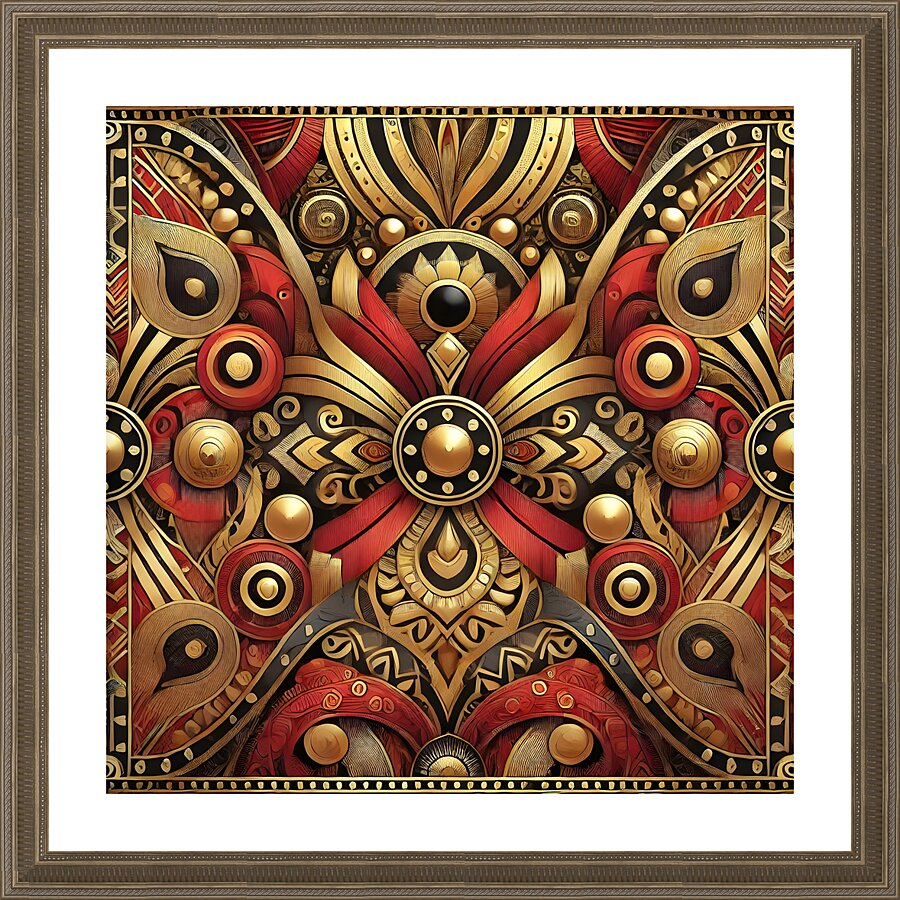 Threads of Heritage: Afrocentric Wearable Art Collection 1 2 Picture Frame print
