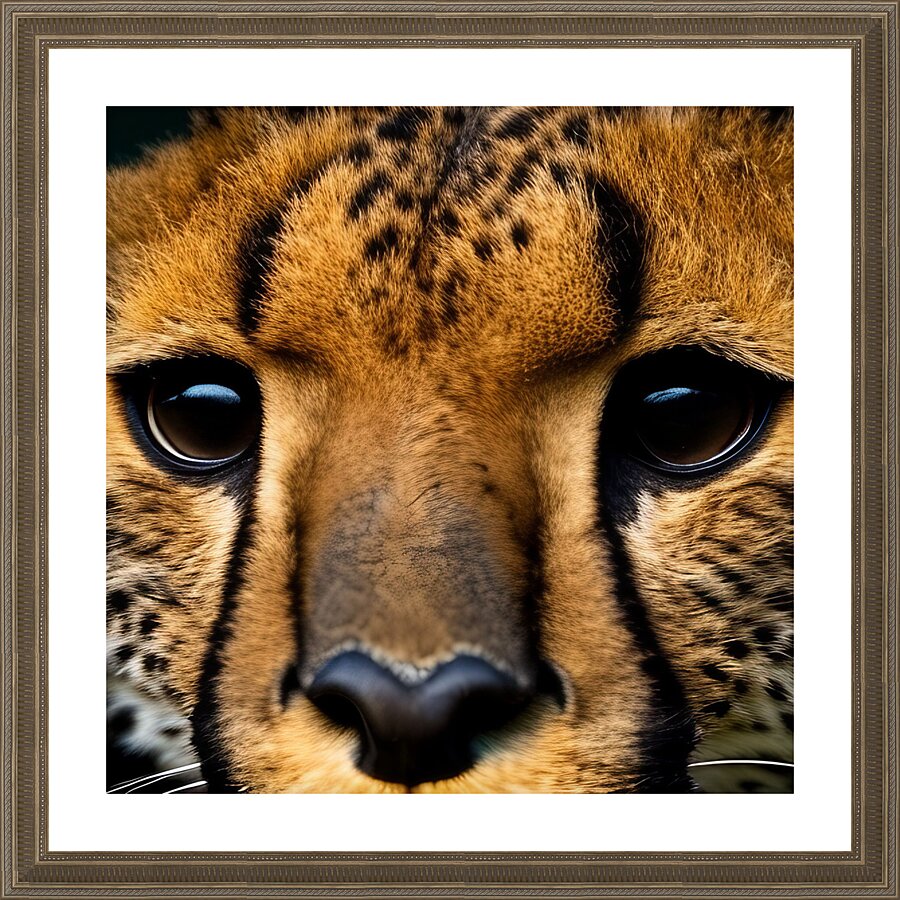 Cheetah Eyes Picture Frame print