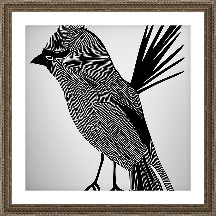 Memorized. Cardinal. Picture Frame print